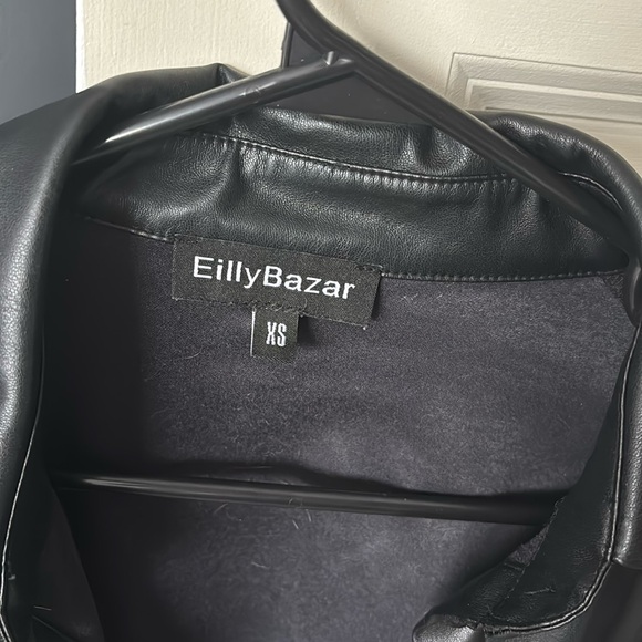Lightweight Eilly Bazar Faux Leather Shacket (Shirt Jacket) | Women’s XS - Picture 2 of 3